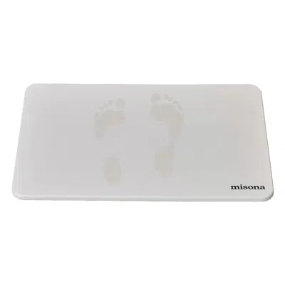 Misona Diatomite Stone Bath Mat - White