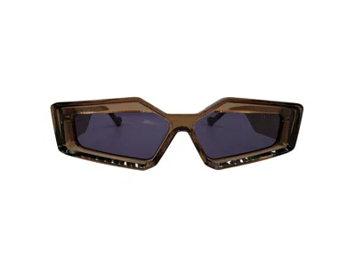 Galfer Eyewear Women's Green / Black / Brown Diocles Sunglasses Minimalistic Designer Frame
