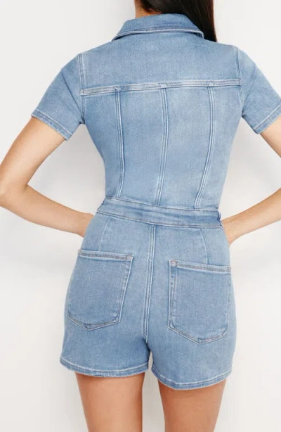 Good American Fit For Success Denim Romper