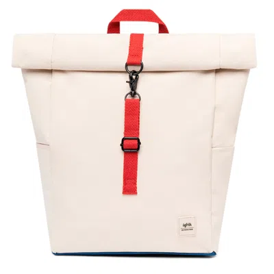 Lefrik Women's White Roll Mini Backpack Bauhaus Block