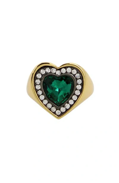 Kurt Geiger London Heart Halo Cocktail Ring