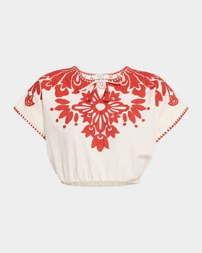 Sea Liliana Appliqué Crop Top