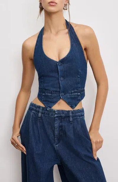 Good American Denim Halter Vest