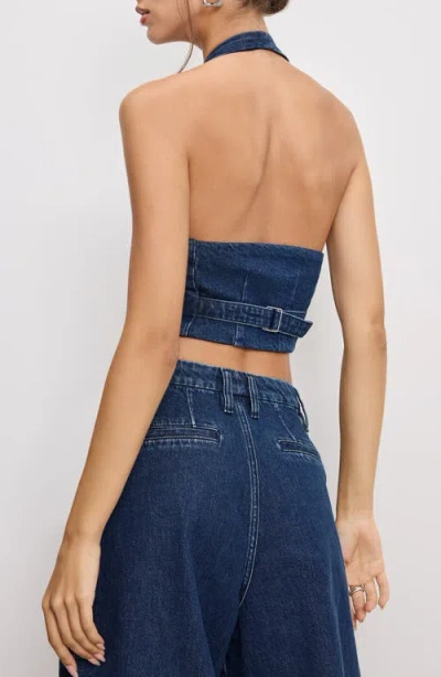 Good American Denim Halter Vest