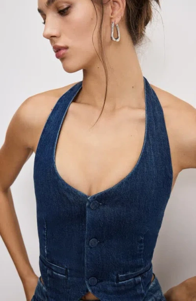 Good American Denim Halter Vest