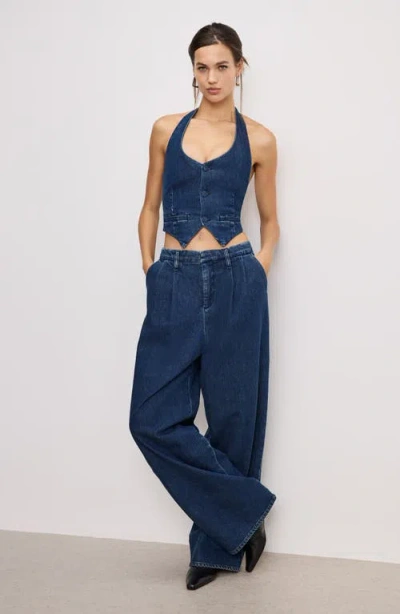 Good American Denim Halter Vest