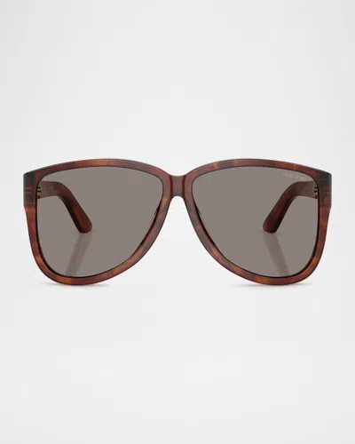 Miu Miu Mu A08sf Acetate Aviator Sunglasses