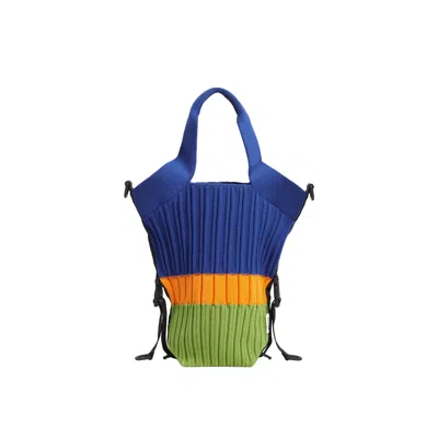 Atacz Women's Blue / Green / Yellow Voyage Tote Bag - Royal Blue Stripes In Multi