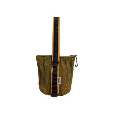 Atacz Women's Green / Yellow / Orange Stash Essentials Pouch - Army Green