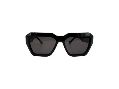 Galfer Eyewear Women's Black / Brown Augusta Emerita Sunglasses Minimalistic Square Frame