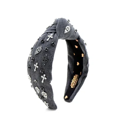 Miss Cicconi Women's Grey / Black Vivienne - Headband - Grey Denim