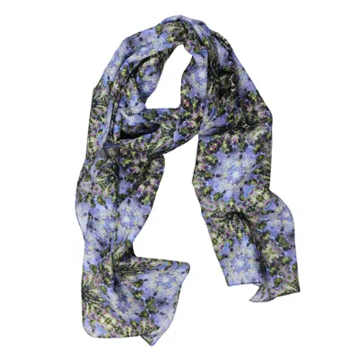 Benni Marine Designs Women's Pink / Purple Silk Cotton Scarf - Purple Princess