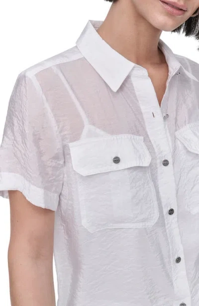 Dkny Tech Poplin Button-up Shirt