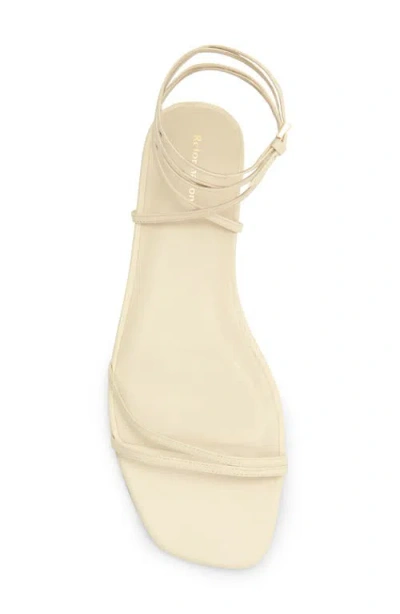 Reformation Magalie Ankle Tie Flat Sandal
