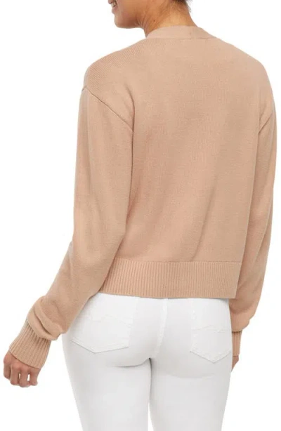 Three Dots Margaret Cardigan In Neutral