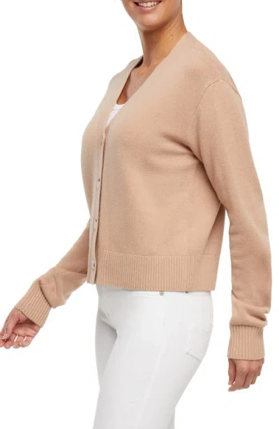 Three Dots Margaret Cardigan In Neutral