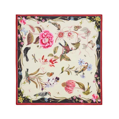 Fable England Women's Wonderland Scene Ivory Square Scarf