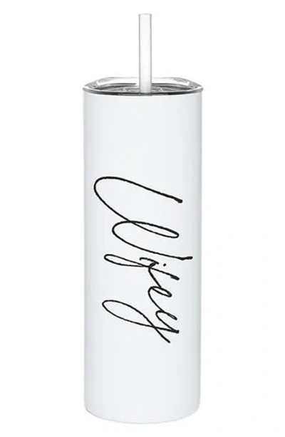 Creative Brands Wifey Skinny Tumbler In Transparent