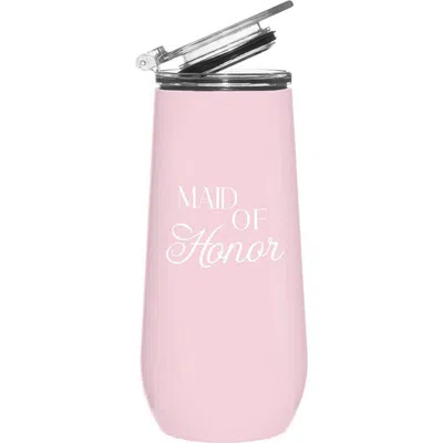 Creative Brands Maid Of Honor Stainless Steel Tumbler In Pink