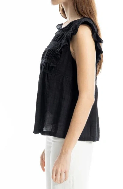 Max Studio Ruffle Cap Sleeve Babydoll Top