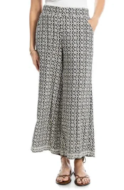 Max Studio Wide Leg Pull-on Crop Pants