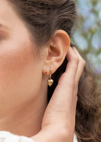 Mira Stella Flax Pod Earrings