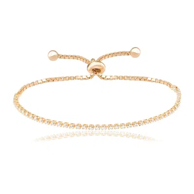 By Eda Dogan Women's Elegant Contemporary Tennis Bracelet - Gold