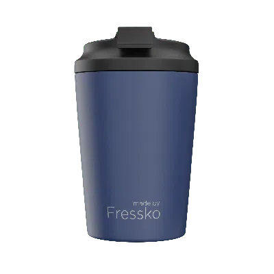 Fressko Blue , Camino Reusable Coffee Cup, Ceramic, Denim