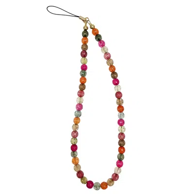 Farra Colormixed Glass Phone Strap