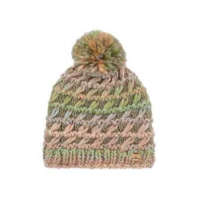 Nordbron Women's Green / Gold Cherly Laural Green Beanie