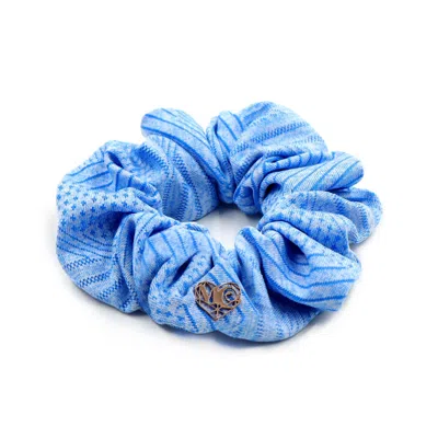 Miss Cicconi Women's Lucie - Scrunchy - Light Blue Cotton