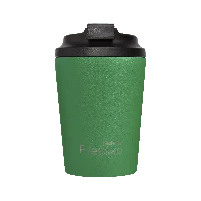 Fressko Green , Camino Reusable Coffee Cup, Stainless Steel, Clover