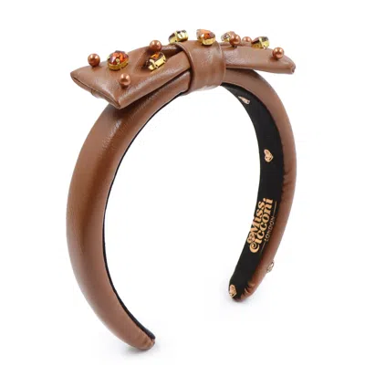 Miss Cicconi Women's Amelia - Headband - Mini-me - Chocolate Brown