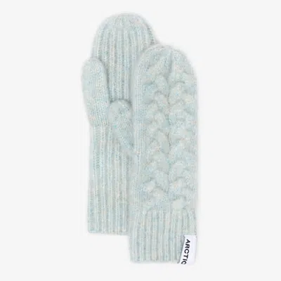 Arctic Fox & Co. Women's Blue Mohair Mittens - Ocean Mist