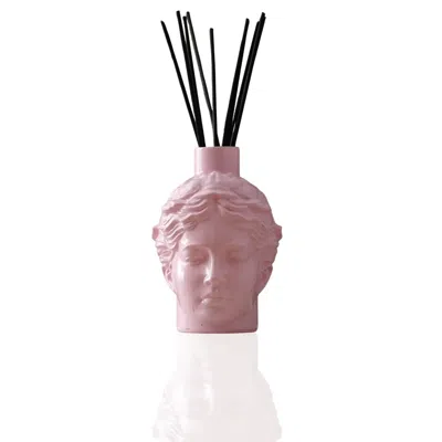 Marleth Pink / Purple Helen Diffuser – Sculptural Head In Glossy Pink Ceramic
