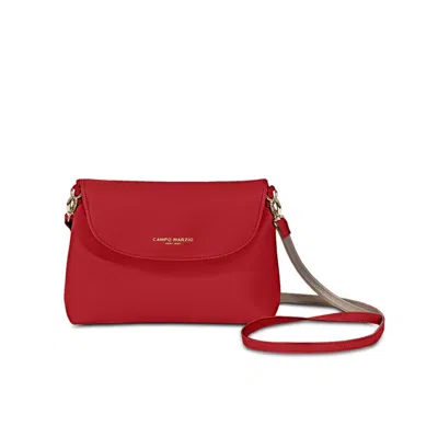 Campo Marzio Roma 1933 Women's Emma Crossbody Bag With Pouch - Cherry Red