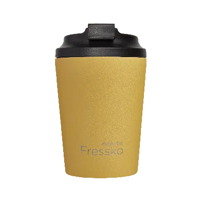 Fressko Yellow / Orange , Camino Reusable Coffee Cup, Stainless Steel, Canary