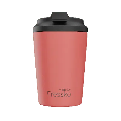 Fressko Yellow / Orange , Camino Reusable Coffee Cup, Stainless Steel, Coral