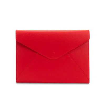 Campo Marzio Roma 1933 Fedor Document Holder  - Cherry Red Black