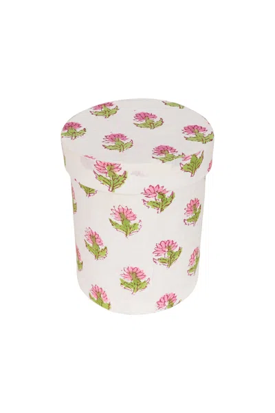 Love Calixta Pink / White Pink Floral Pen Pot