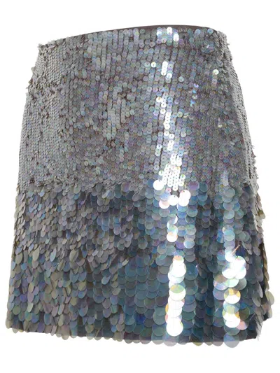 P.a.r.o.s.h . 'gigi' Grey Polyamide Blend Miniskirt