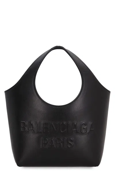 Balenciaga Mary-kate Xs Leather Tote In Black