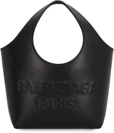 Balenciaga Mary-kate Xs Leather Tote In Black