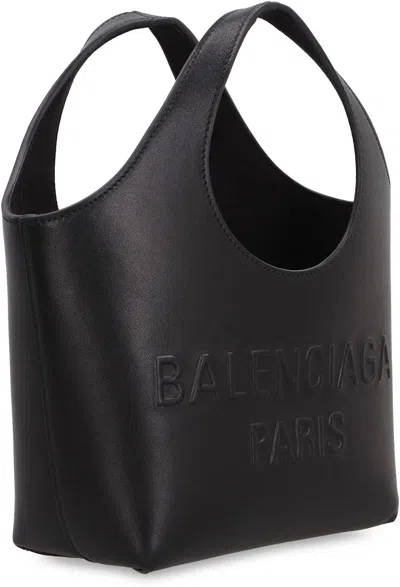Balenciaga Mary-kate Xs Leather Tote In Black