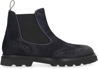 Doucal's Man Ankle Boots Black Size 12 Leather In Black