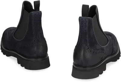 Doucal's Man Ankle Boots Black Size 12 Leather In Black