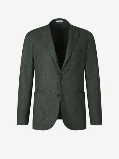 Boglioli Long-sleeved Suit Coat In Green