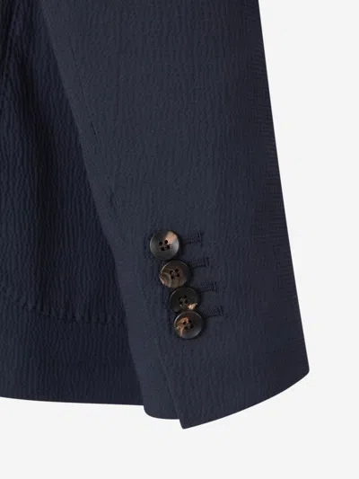 Lardini Wool Suit In Blue