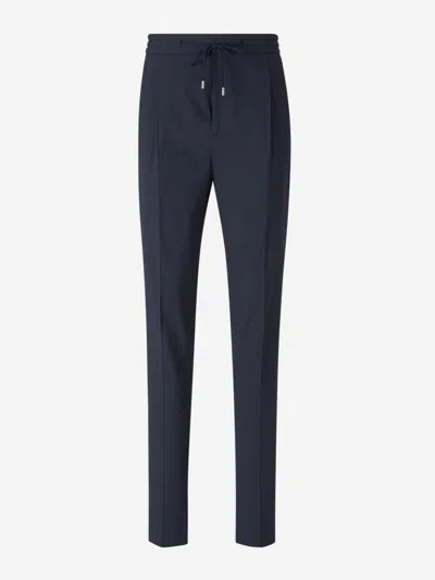 Lardini Wool Suit In Blue