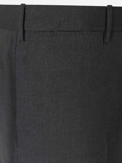 Pt Torino Wool Slim-fit Trousers In Black